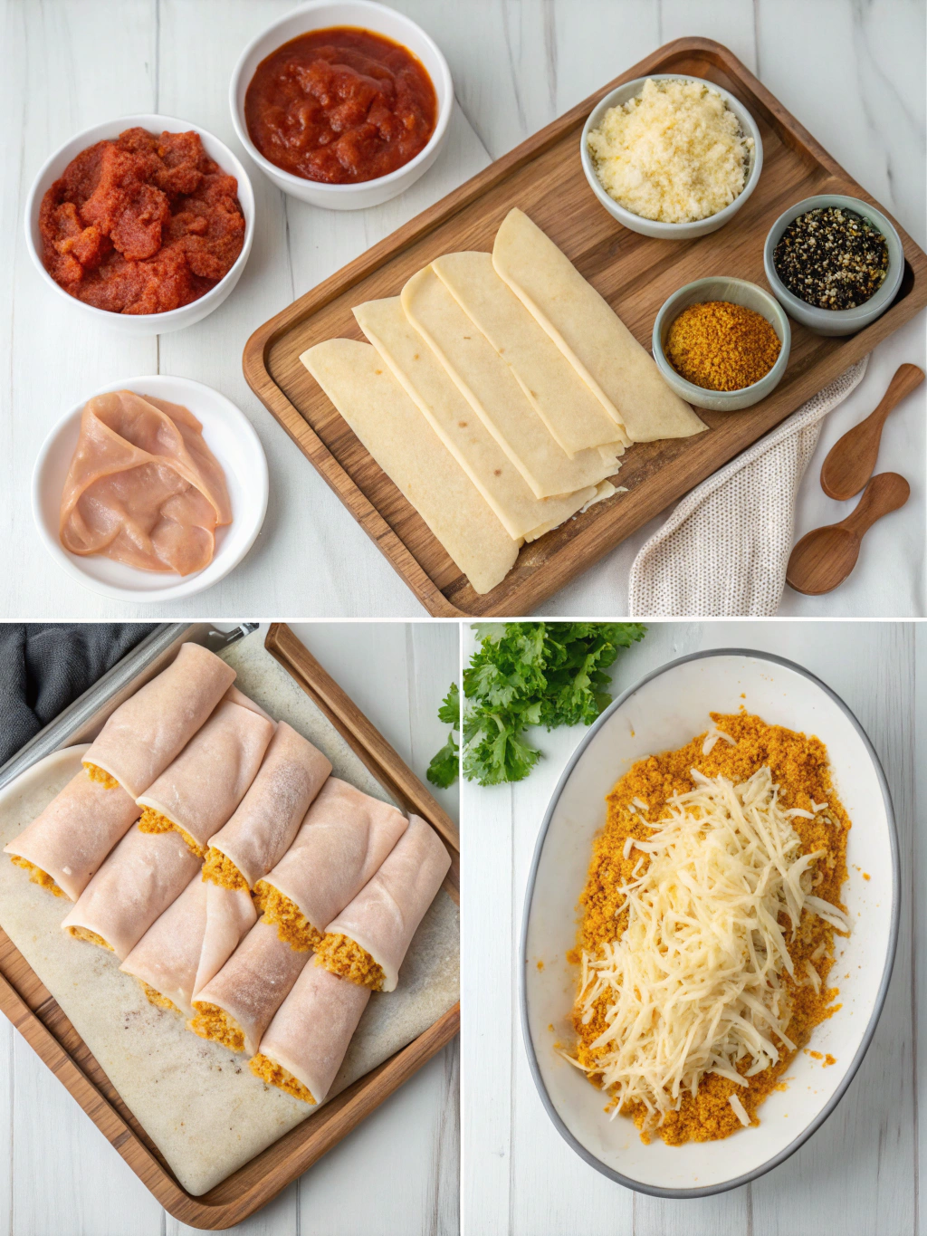 easy chicken enchilada preparing steps