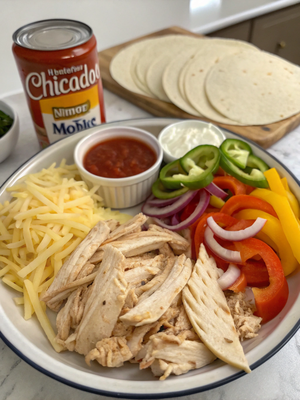 easy chicken enchilada ingredients